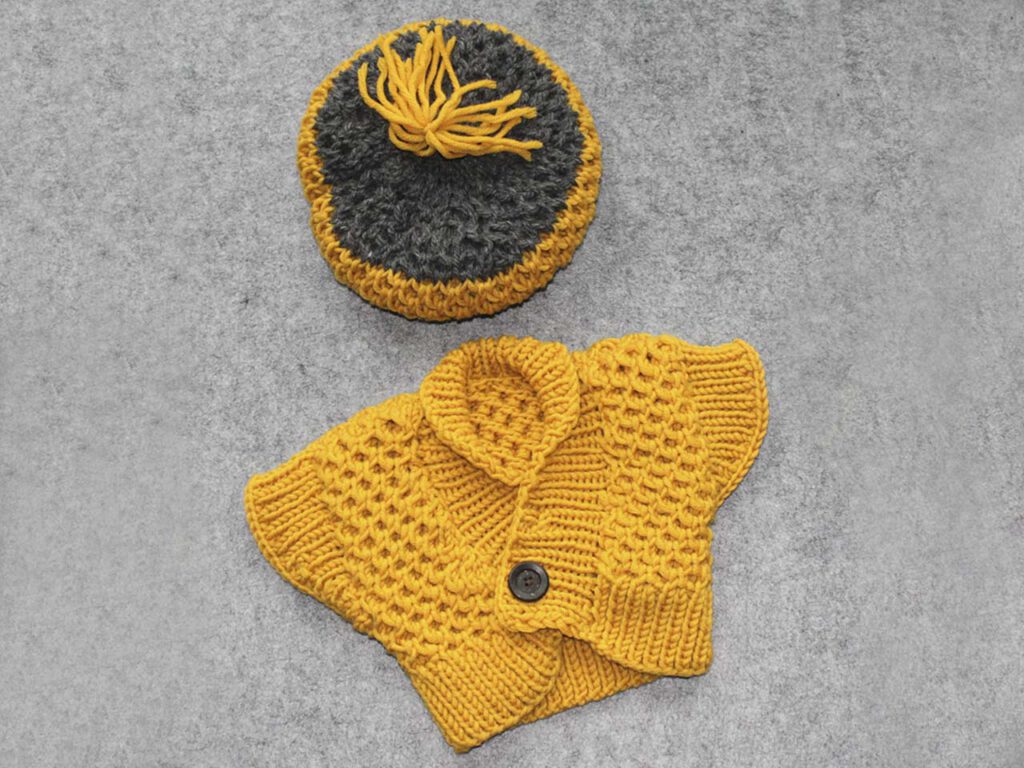 Babyjacke Mütze